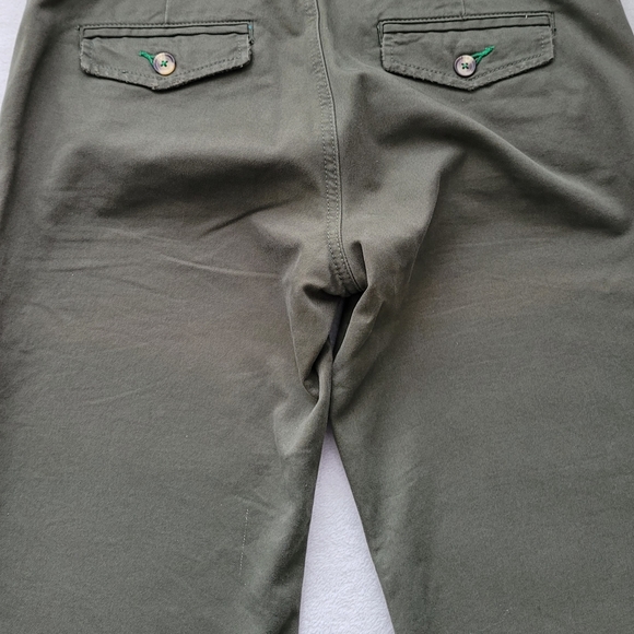Old Navy | Y2K Cropped Brushed Cotton Pants | Ladies 2 Low Rise Olive Gr… - Picture 8 of 12